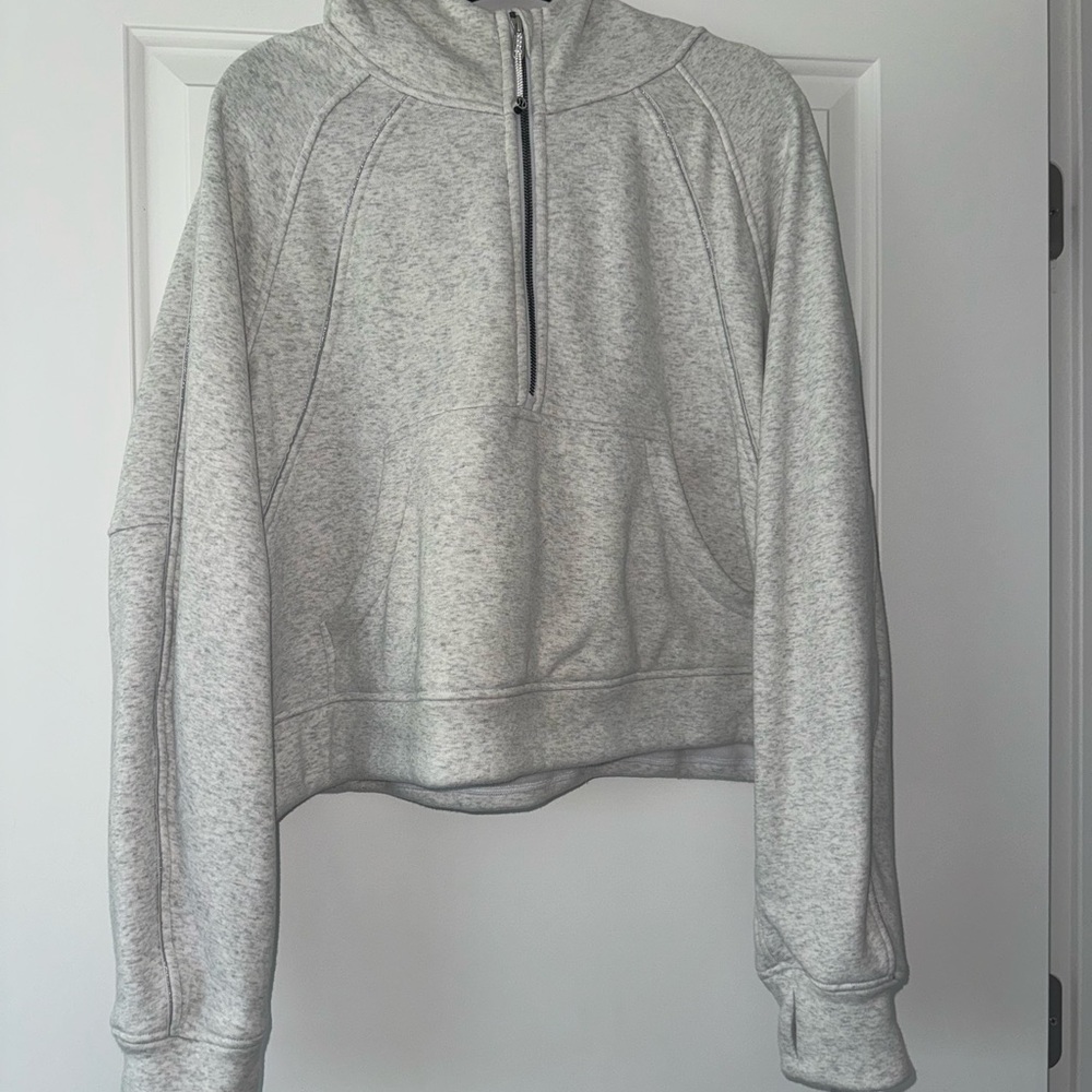 Scuba Plush oversized half zip hoodie